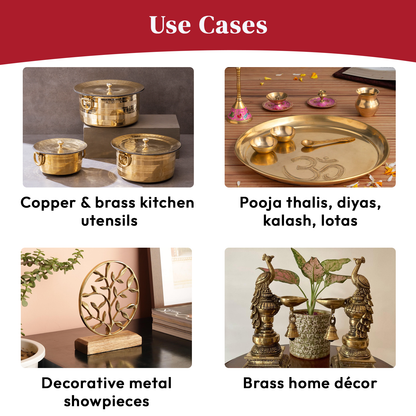 Premium Enamel Polish for Copper & Brass – Anti-Tarnish Protective Coating